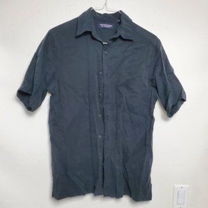 Roundtree & Yorke Short Sleeve Black Shirt - Medium